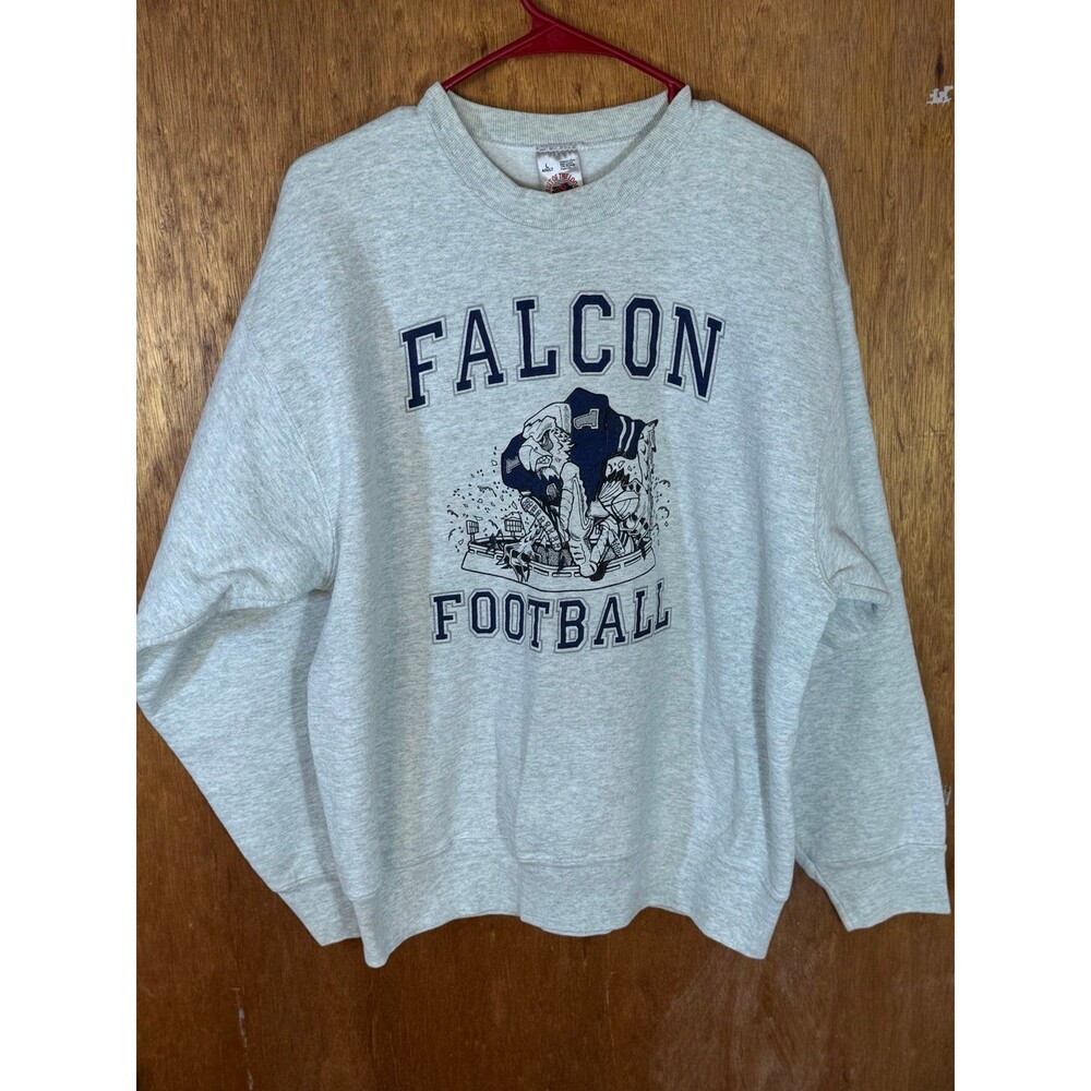 Vintage Air Force Academy Falcons Football Crewneck Sweater Large L USA